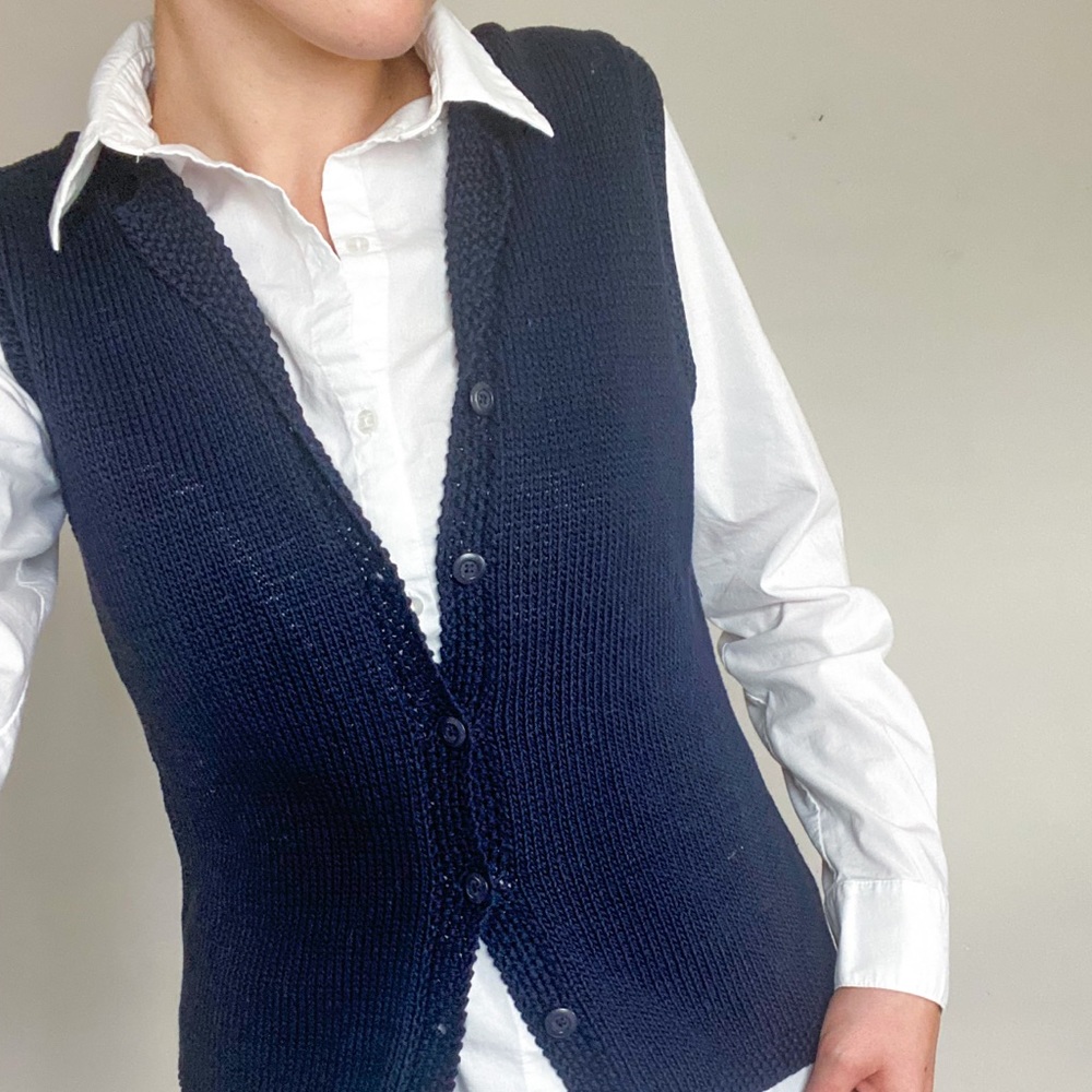 Exclusive hand knit Ralph Lauren sweater vest